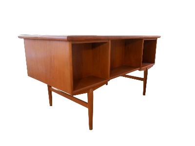 Danish teak writing desk, 1960s - Image 3