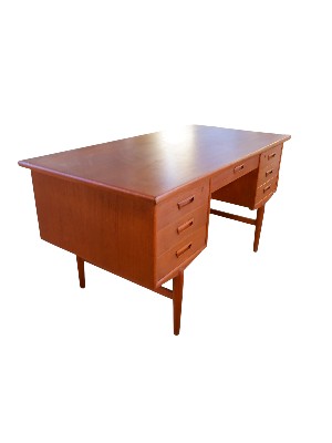 Danish teak writing desk, 1960s - Image 4