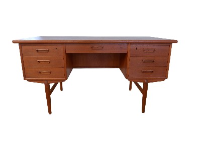 Danish teak writing desk, 1960s