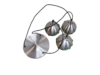 Space age cascade hanging lamp, 1970s - Image 9