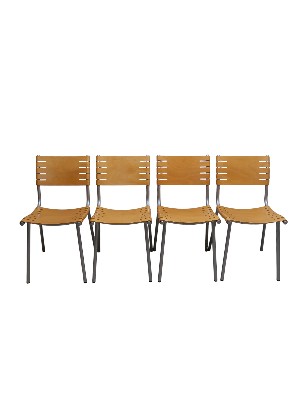 Ruud Jan Kokke set of 4 chairs, 1980s
