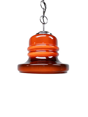 Honsel Leuchten glass hanging lamp, 1970s