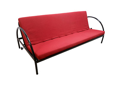 Vintage sofa bed with Hallingdal fabric