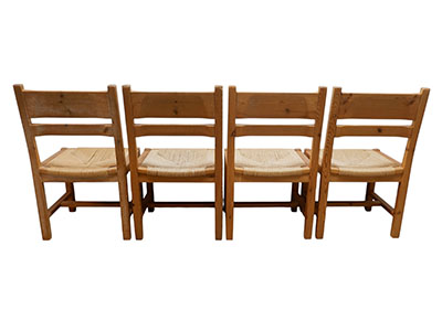 Set of 4 Danish chairs by Tage Poulsen, 1970s - Image 4