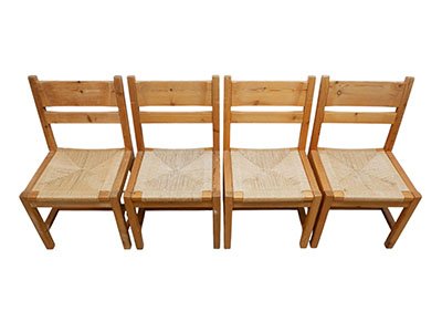 Set of 4 Danish chairs by Tage Poulsen, 1970s - Image 5