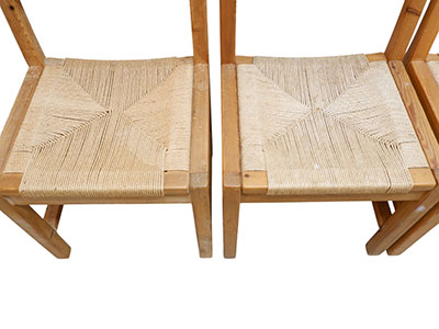 Set of 4 Danish chairs by Tage Poulsen, 1970s - Image 6