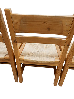 Set of 4 Danish chairs by Tage Poulsen, 1970s - Image 8