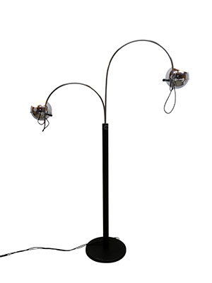 Double arch floor lamp, 1970s